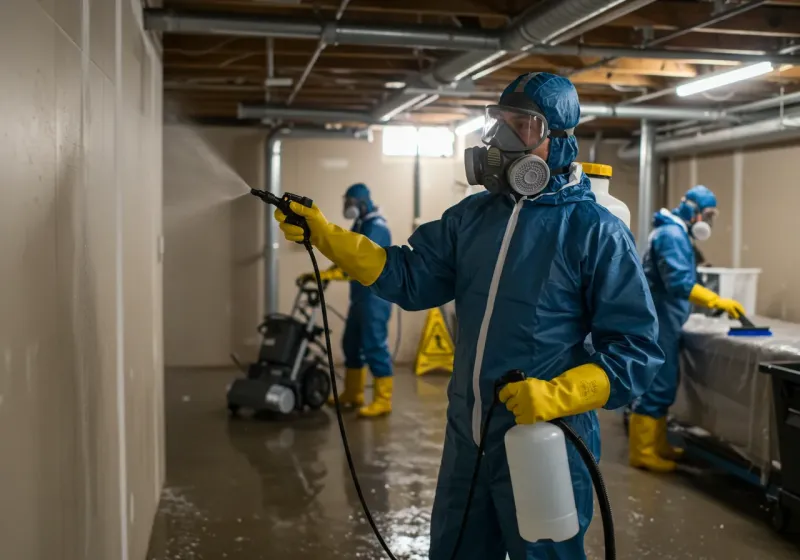 Basement Sanitization and Antimicrobial Treatment process in Arlington, TX