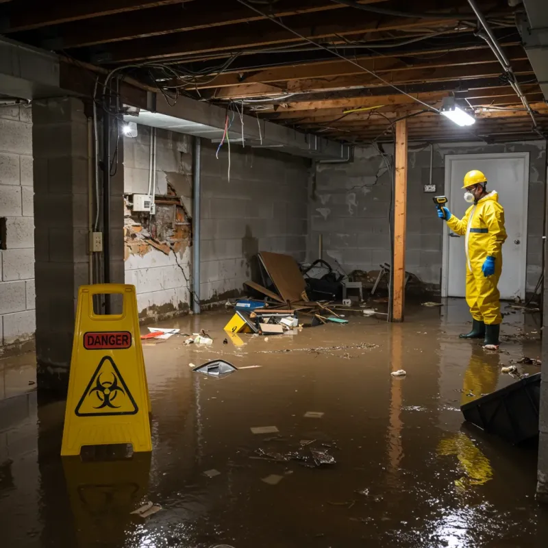 Flooded Basement Electrical Hazard in Arlington, TX Property